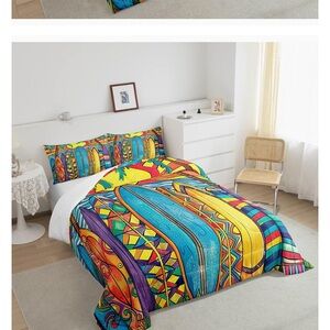 Vibrant Multicolor Bedding Set
